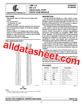 IDT7M1003S40C型号图片