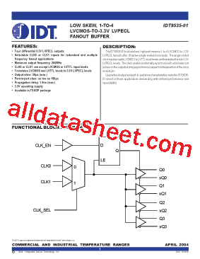 IDT8535-01型号图片