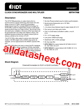 IDT9170B-02型号图片