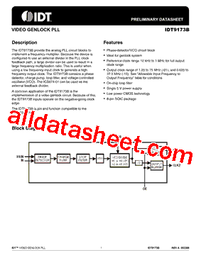 IDT9173B型号图片