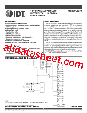 IDTCSPU877DBVG型号图片