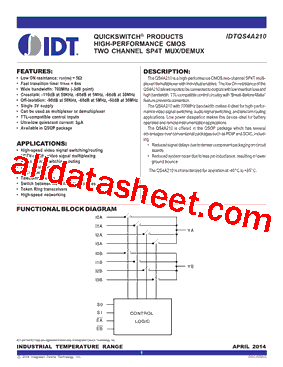 IDTQS4A210型号图片