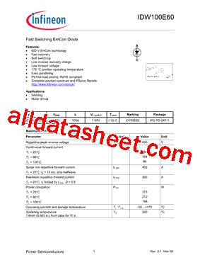 IDW100E60型号图片