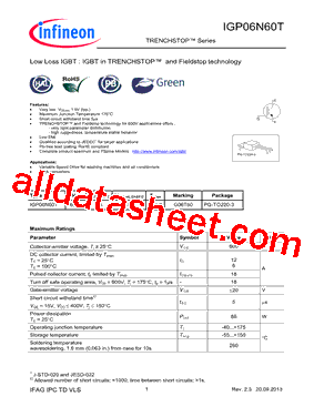 IGP06N60T_13型号图片
