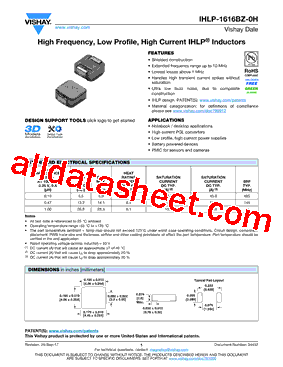 IHLP1616BZERR47M0H型号图片