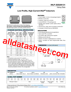 IHLP2525AHERR10M01型号图片