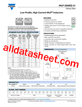 IHLP5050EZERR82M01型号图片