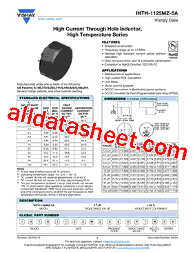 IHTH-1125MZ-5A型号图片