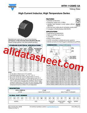 IHTH1125MZEB220M5A型号图片