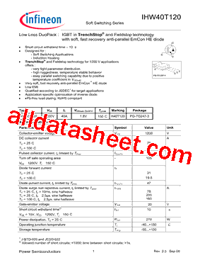 IHW40T120_08型号图片