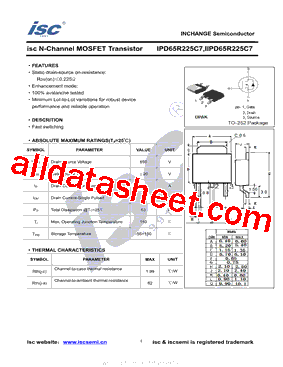 IIPD65R225C7型号图片