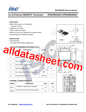 IIPD65R650CE型号图片