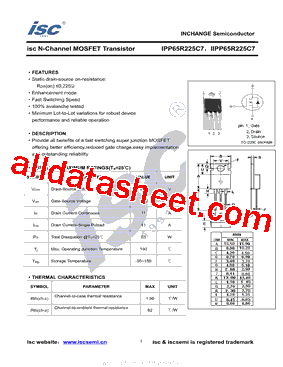 IIPP65R225C7型号图片