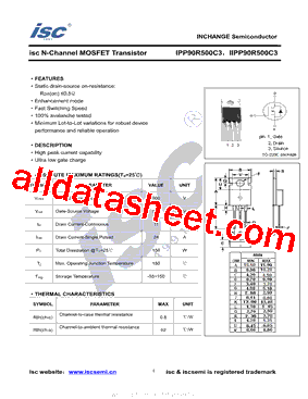 IIPP90R500C3型号图片