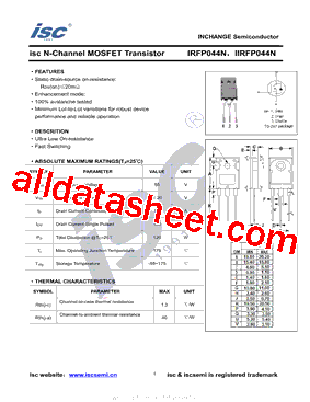 IIRFP044N型号图片