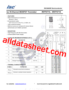 IIRFP4710型号图片