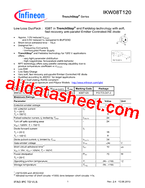 IKW08T120_13型号图片