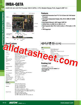 IMBA-Q87A-A10-DH型号图片