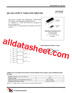 IN74128N型号图片
