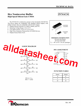 IN74AC34型号图片