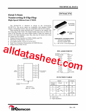 IN74AC374N型号图片