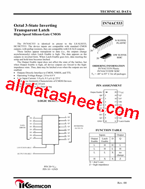 IN74AC533型号图片