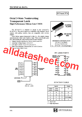 IN74AC573N型号图片