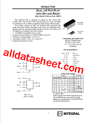 IN74ACT109型号图片