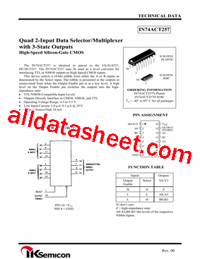 IN74ACT257D型号图片
