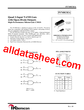 IN74HC03A型号图片