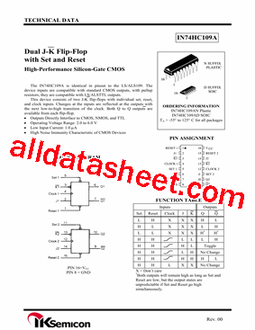 IN74HC109A型号图片