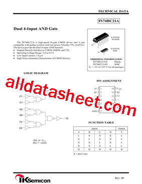 IN74HC21AD型号图片