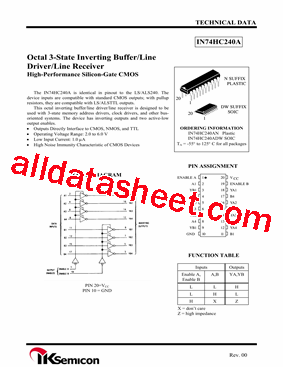 IN74HC240A型号图片