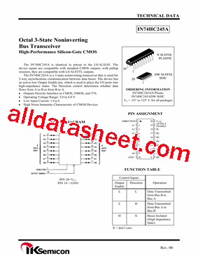 IN74HC245ADW型号图片