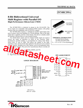 IN74HC299AN型号图片
