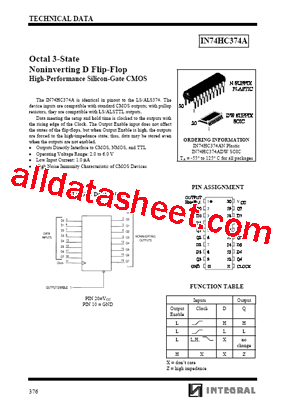 IN74HC374A型号图片