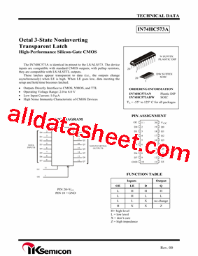 IN74HC573ADW型号图片