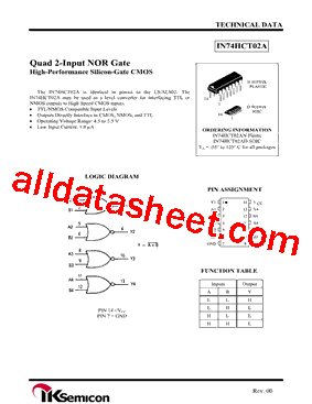 IN74HCT02A型号图片