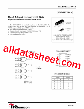 IN74HCT86A型号图片