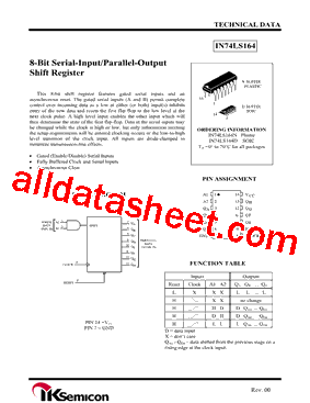 IN74LS164型号图片