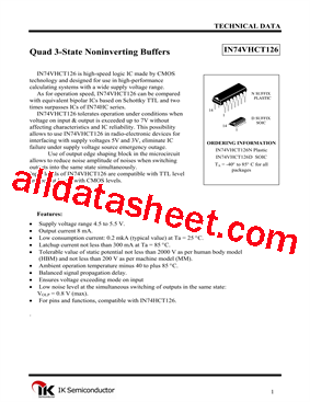 IN74VHCT126型号图片