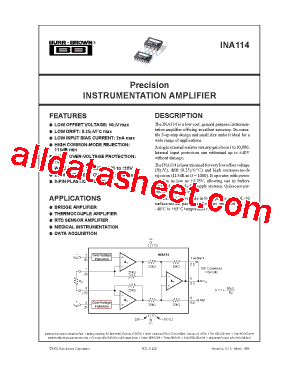 INA114AU/1KE4型号图片