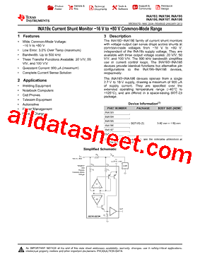 INA193AIDBVTG4型号图片