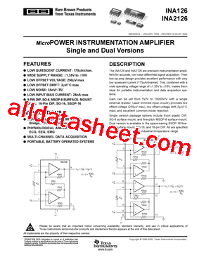 INA2126U型号图片