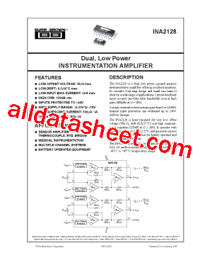 INA2128P型号图片
