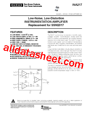 INA217AIDWR型号图片