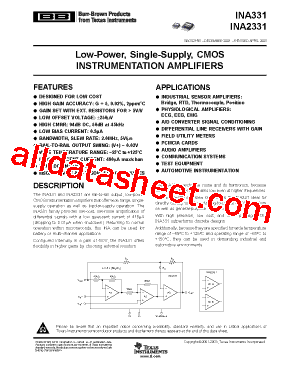 INA331AIDGKT型号图片