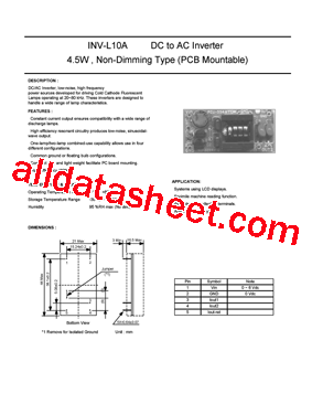 INV-L10A型号图片