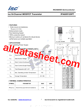 IPA60R120P7型号图片