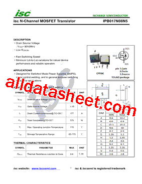 IPB017N08N5ATMA1型号图片